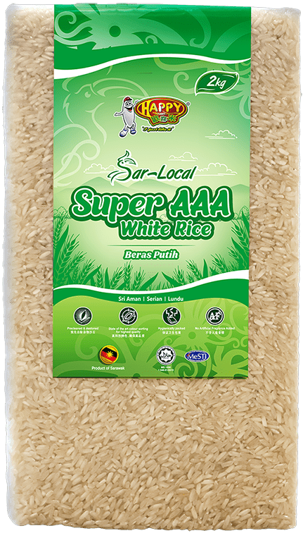 Super Aaa Rice Rice by Happy Rice | Rice Supplier Kuching, Sarawak